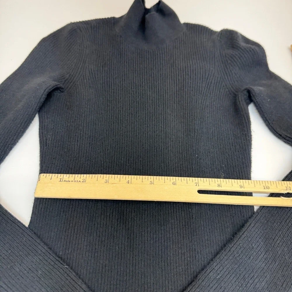 Abercrombie & Fitch Dress Womens XS Black Knit Ribbed Open‎ Back Maxi Minimalist